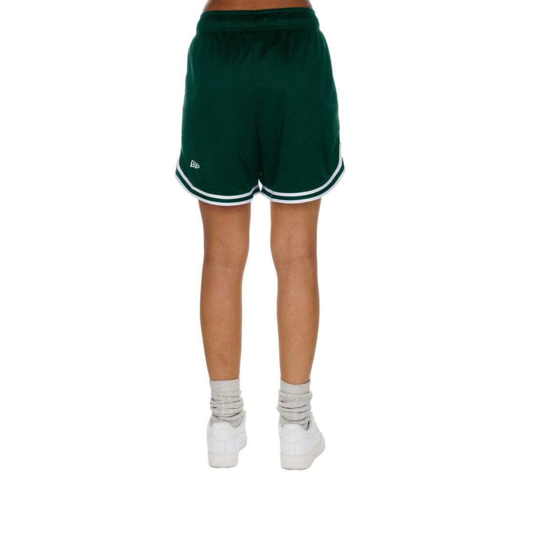Green Bay Packers New Era Women's Sport Classics Mesh Shorts - Gold/Green - NFL