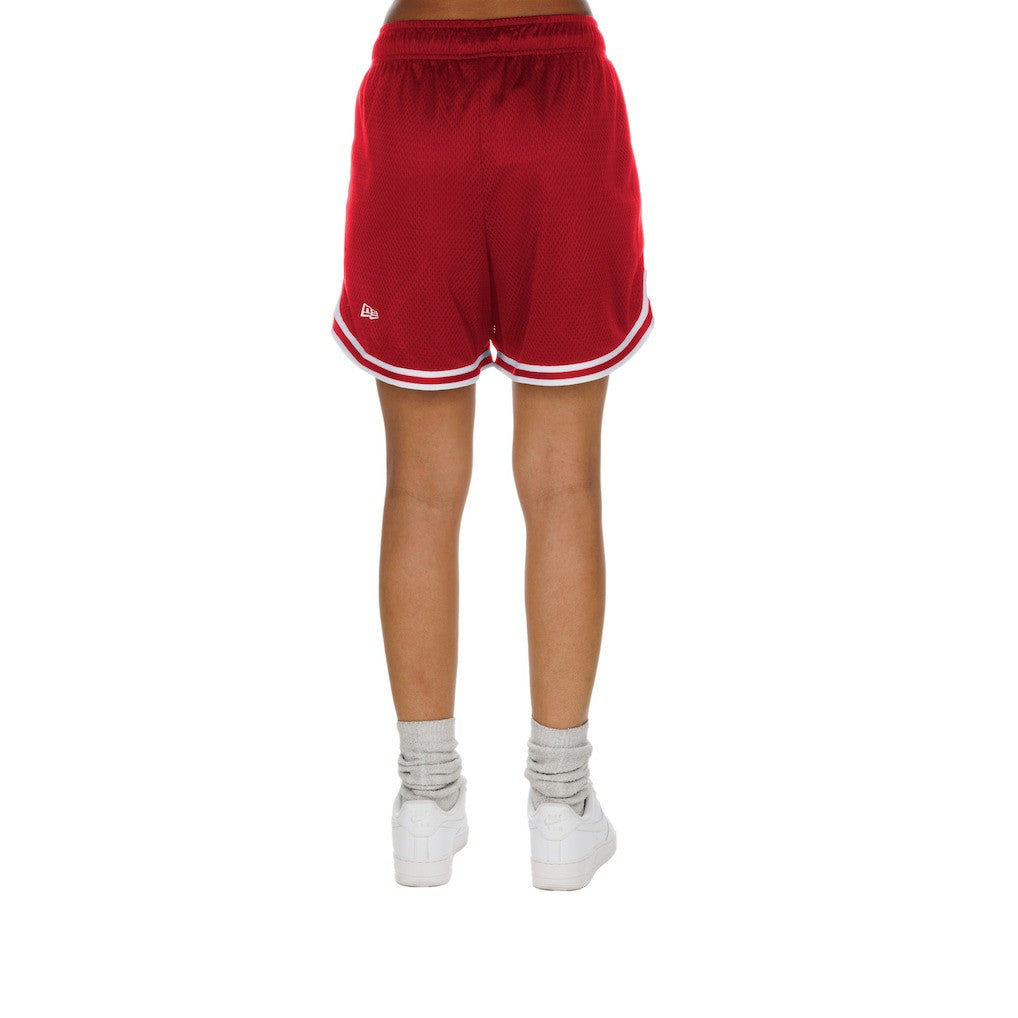 San Francisco 49ers New Era Women's Throwback Sport Classics Mesh Shorts - Gold/Scarlet - NFL