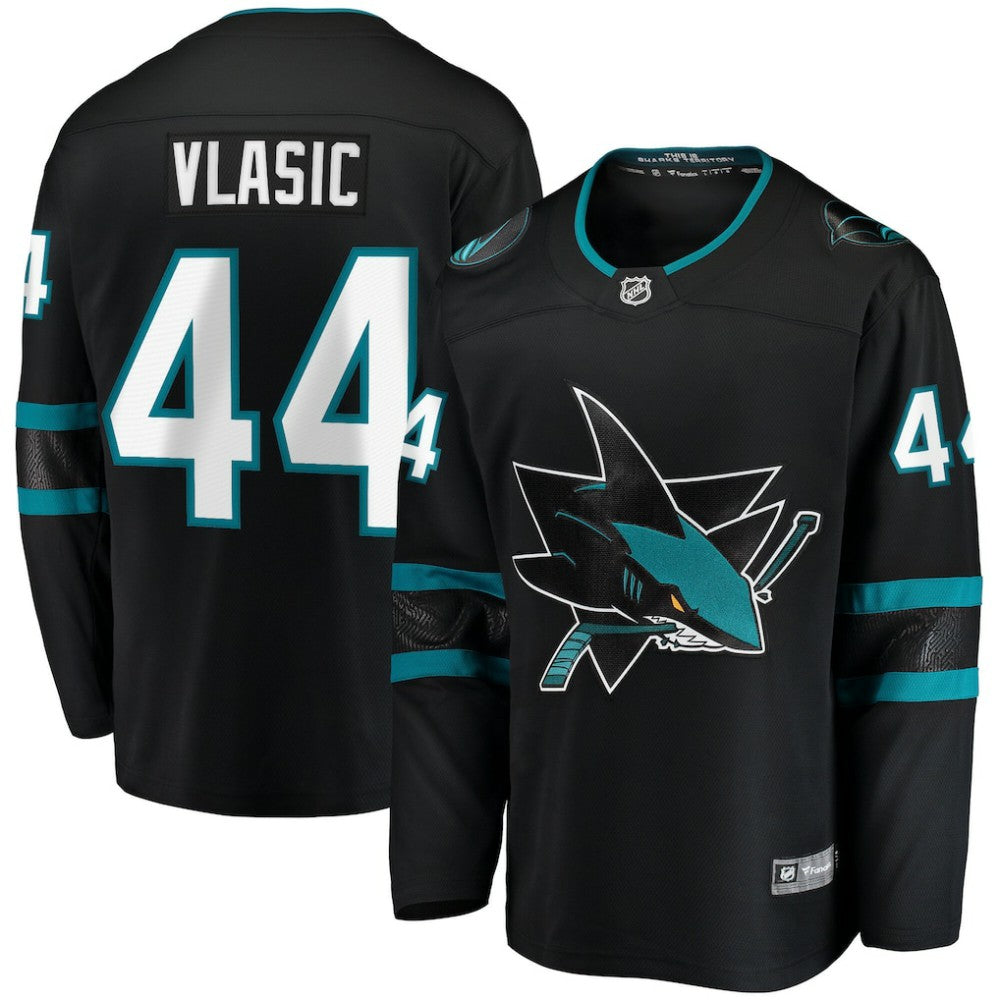Marc-Edouard Vlasic San Jose Sharks Fanatics Breakaway Jersey - Black | Fanatics Clearance