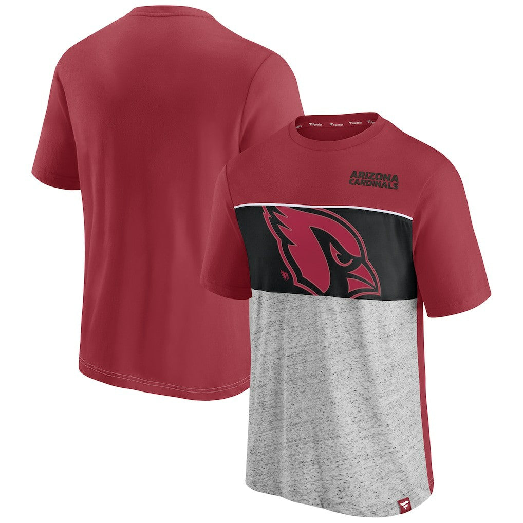 Arizona Cardinals Colorblock T-Shirt - Cardinal - Fanatics