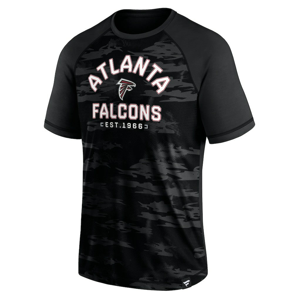 Atlanta Falcons Hail Mary Raglan T-Shirt - Black - Fanatics
