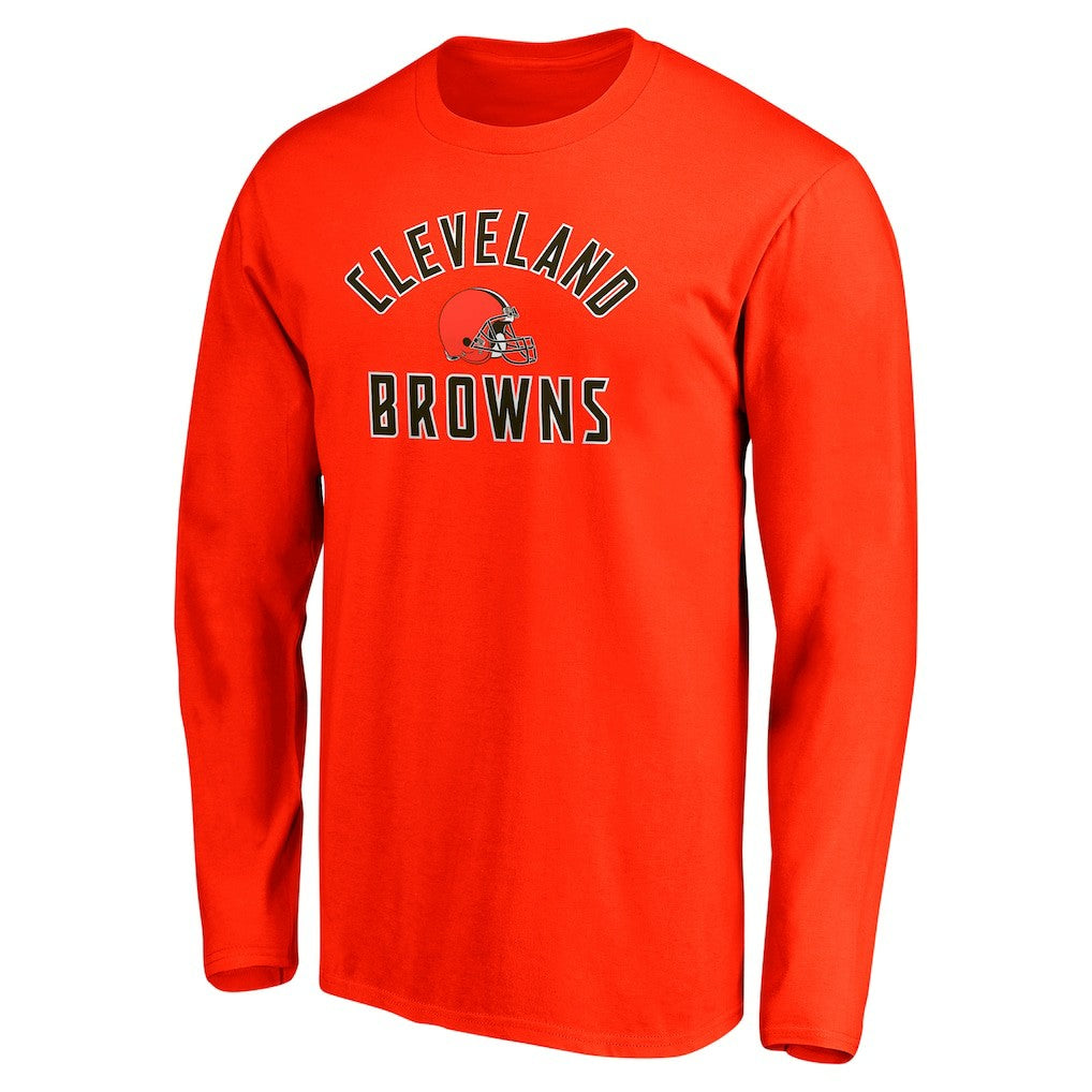 Cleveland Browns Team Arc Knockout Long Sleeve T-Shirt - Orange - Fanatics