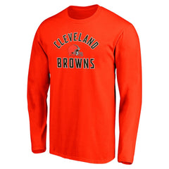 Cleveland Browns Team Arc Knockout Long Sleeve T-Shirt - Orange - Fanatics