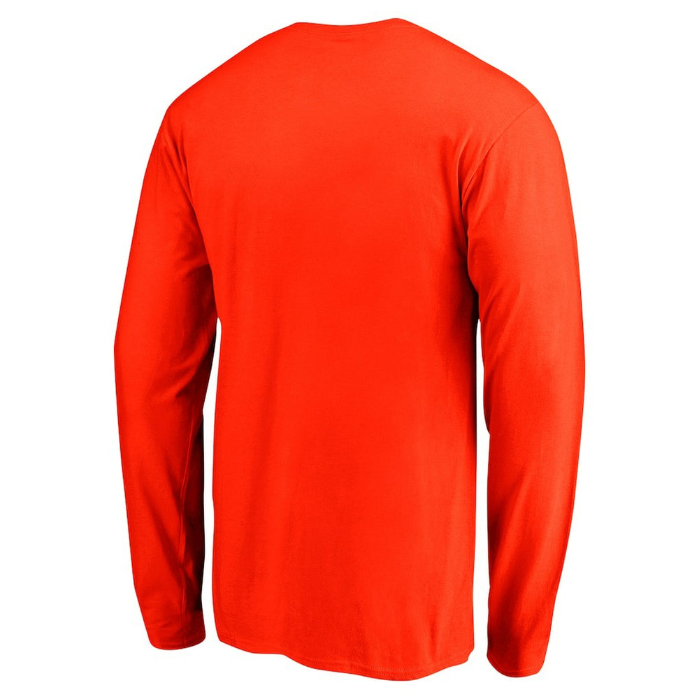 Cleveland Browns Team Arc Knockout Long Sleeve T-Shirt - Orange - Fanatics