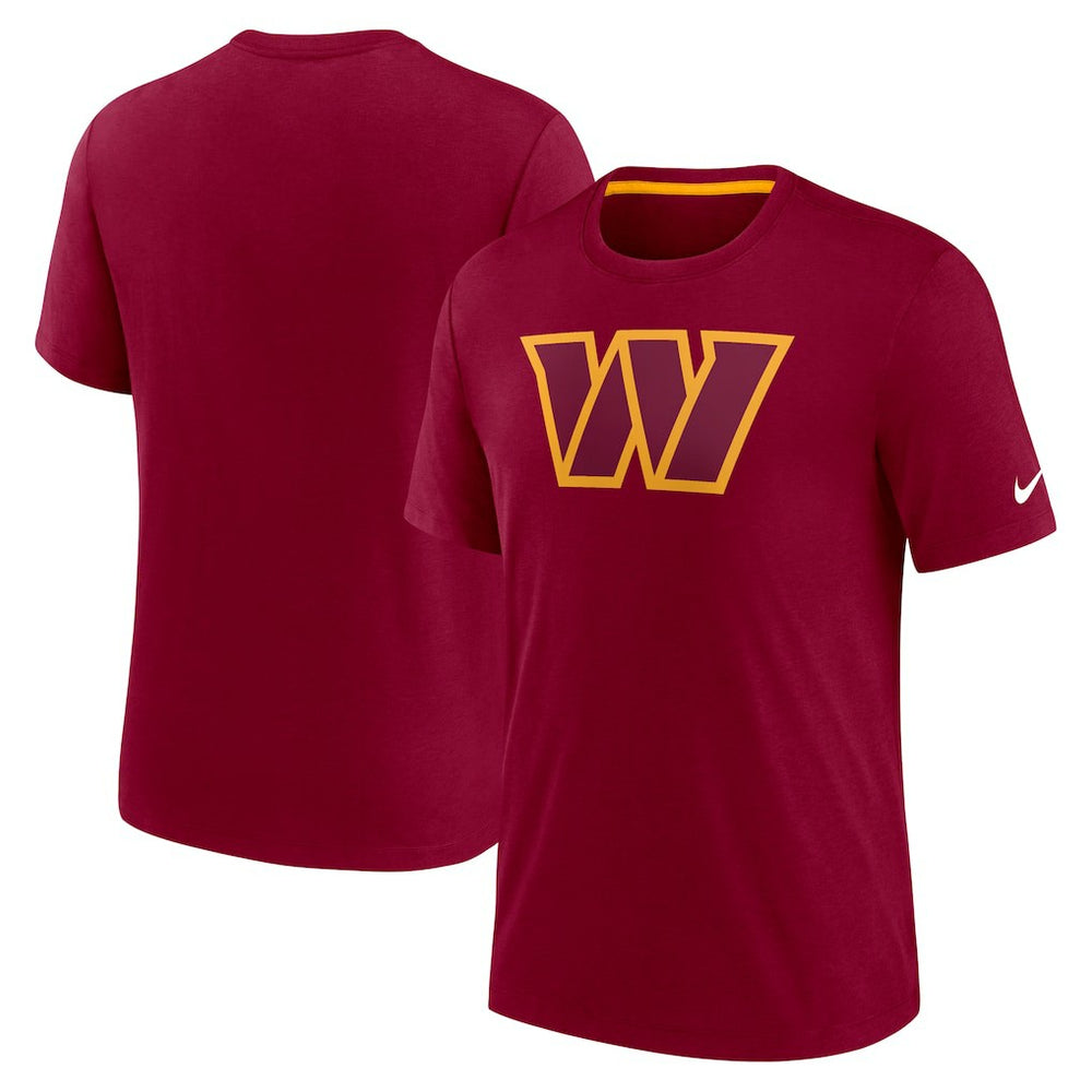 Washington Commanders Playback Logo Tri-Blend T-Shirt - Burgundy - Nike