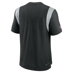 New York Jets Sideline Tonal Logo Performance Player T-Shirt - Black - Nike