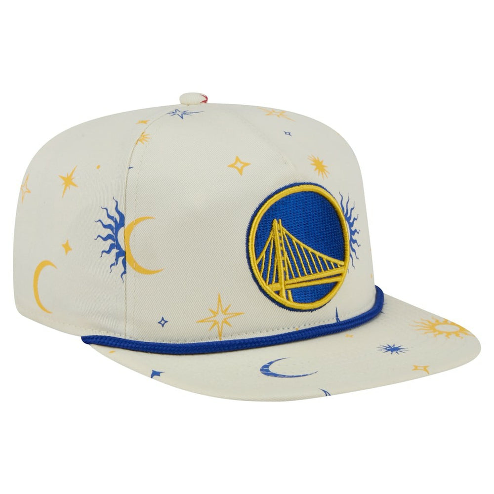 New Era Golden State Warriors Lunar Golfer Snapback Hat Cream