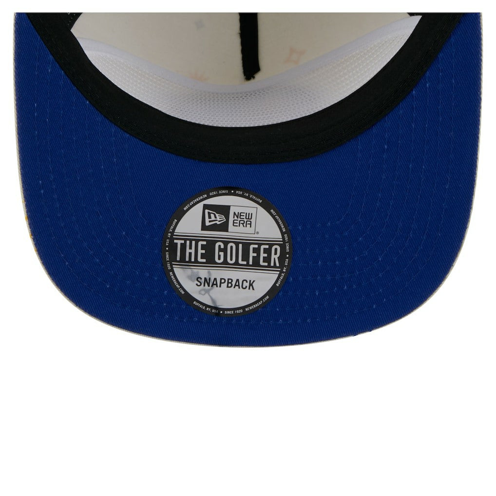 New Era Golden State Warriors Lunar Golfer Snapback Hat Cream