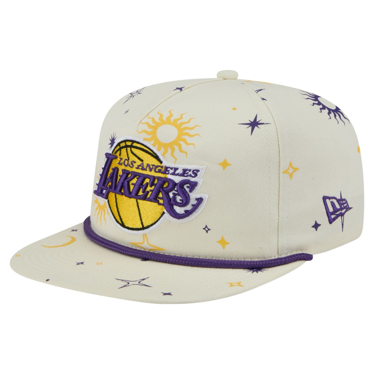 New Era Los Angeles Lakers Lunar Golfer Snapback Hat Cream