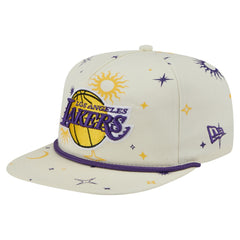 New Era Los Angeles Lakers Lunar Golfer Snapback Hat Cream