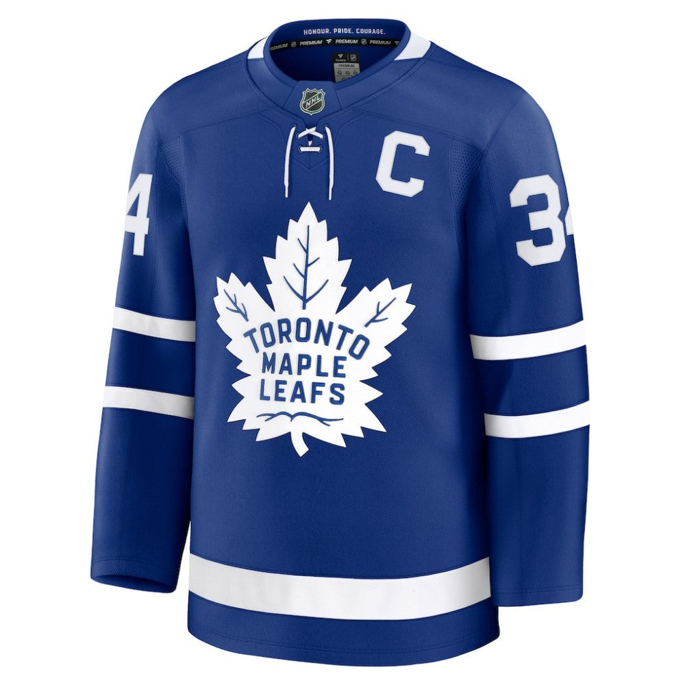 Auston Matthews Toronto Maple Leafs Fanatics Captain Patch Home Premium Jersey - Blue | Fanatics discount