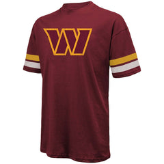 Jayden Daniels Washington Commanders Majestic Threads Name & Number Oversize Fit T-Shirt - Burgundy - NFL