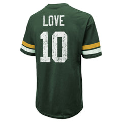 Jordan Love Green Bay Packers Majestic Threads Name & Number Oversize Fit T-Shirt - Green - NFL