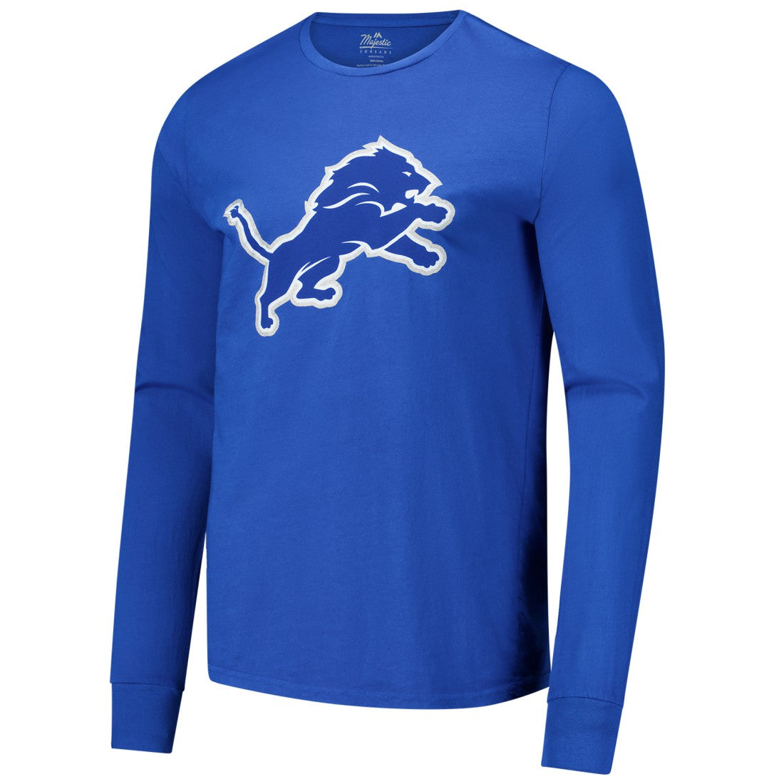 Amon-Ra St. Brown Detroit Lions Majestic Threads Name & Number Long Sleeve T-Shirt - Blue - NFL