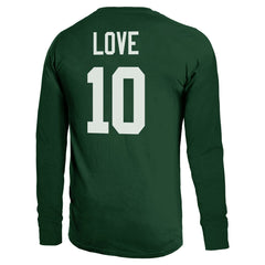 Jordan Love Green Bay Packers Majestic Threads Name & Number Long Sleeve T-Shirt - Green - NFL