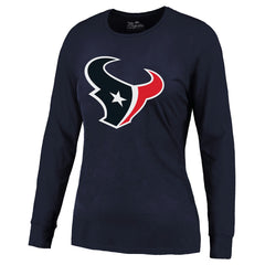 C.J. Stroud Houston Texans Majestic Threads Women's Player Name & Number Long Sleeve T-Shirt - Navy - NFL
