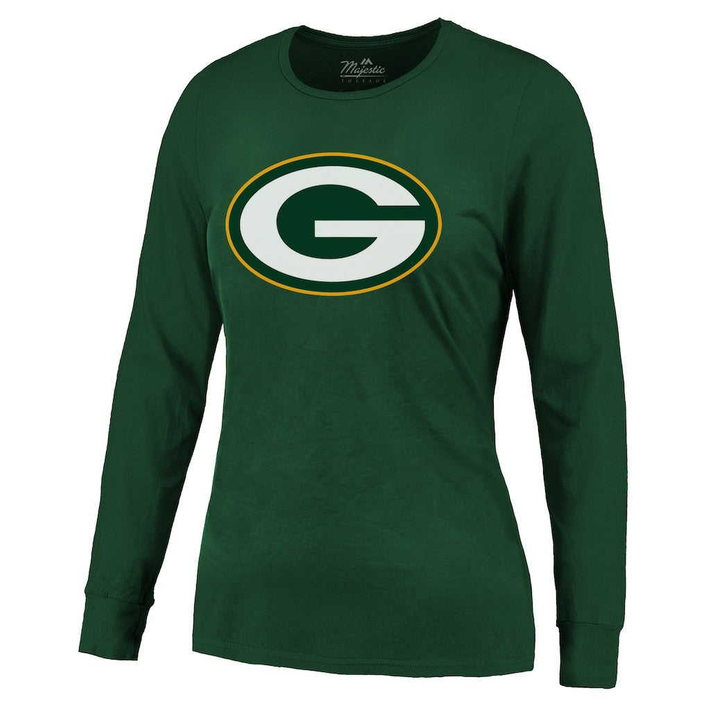 Jordan Love Green Bay Packers Majestic Threads Women's Name & Number Long Sleeve T-Shirt - Green - NFL