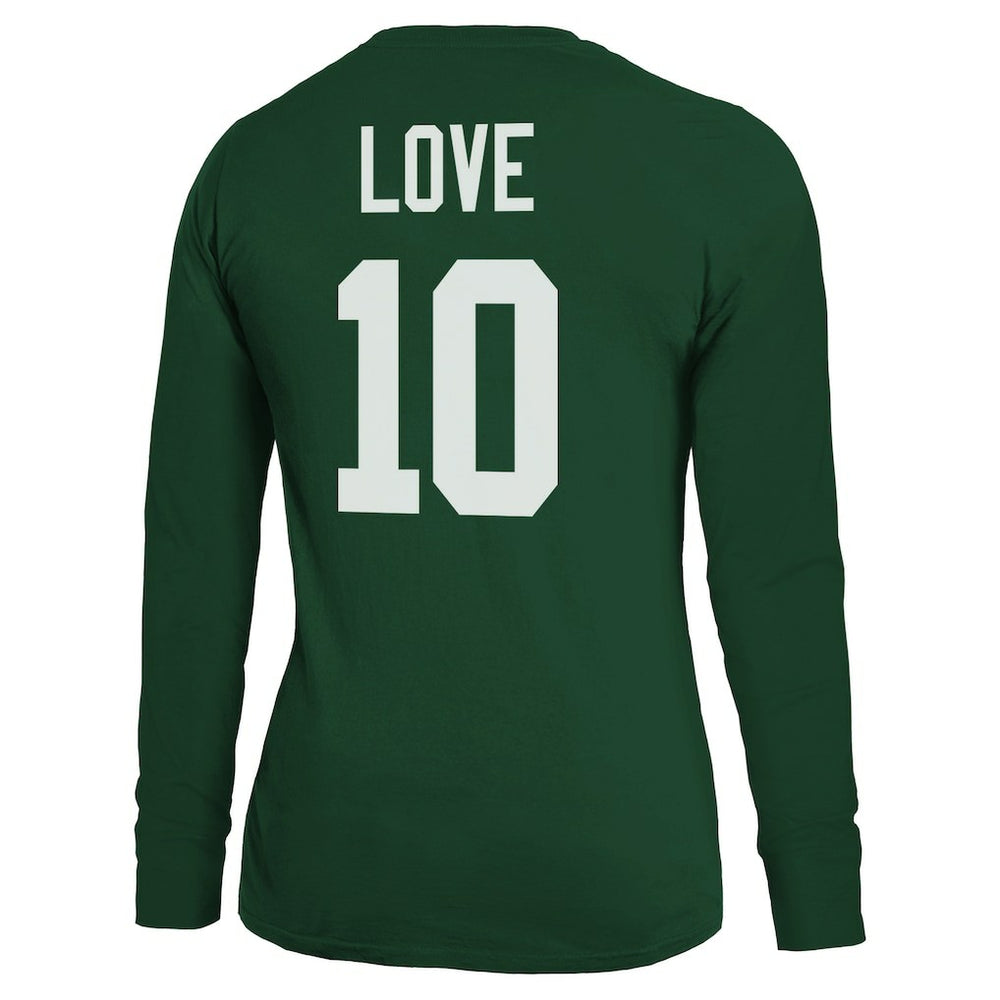 Jordan Love Green Bay Packers Majestic Threads Women's Name & Number Long Sleeve T-Shirt - Green - NFL