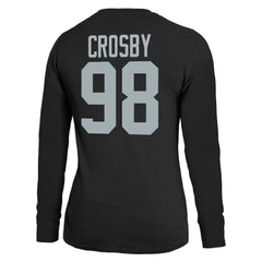 Maxx Crosby Las Vegas Raiders Majestic Threads Women's Player Name & Number Long Sleeve T-Shirt - Black - NFL