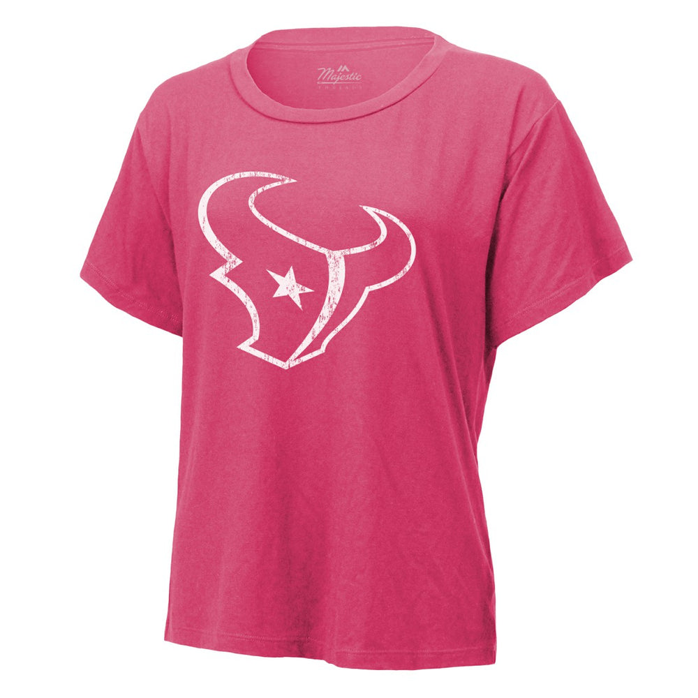 C.J. Stroud Houston Texans Majestic Threads Women's Name & Number T-Shirt - Pink - NFL