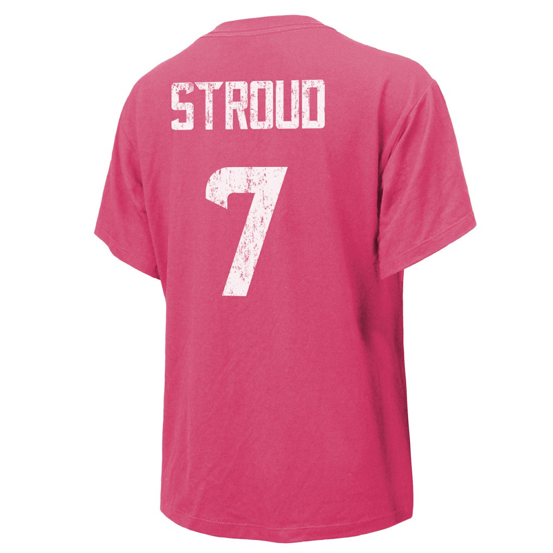 C.J. Stroud Houston Texans Majestic Threads Women's Name & Number T-Shirt - Pink - NFL