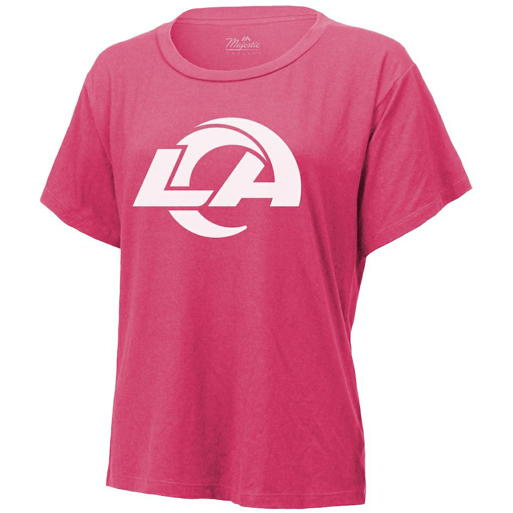 Puka Nacua Los Angeles Rams Majestic Threads Women's Name & Number T-Shirt - Pink - NFL