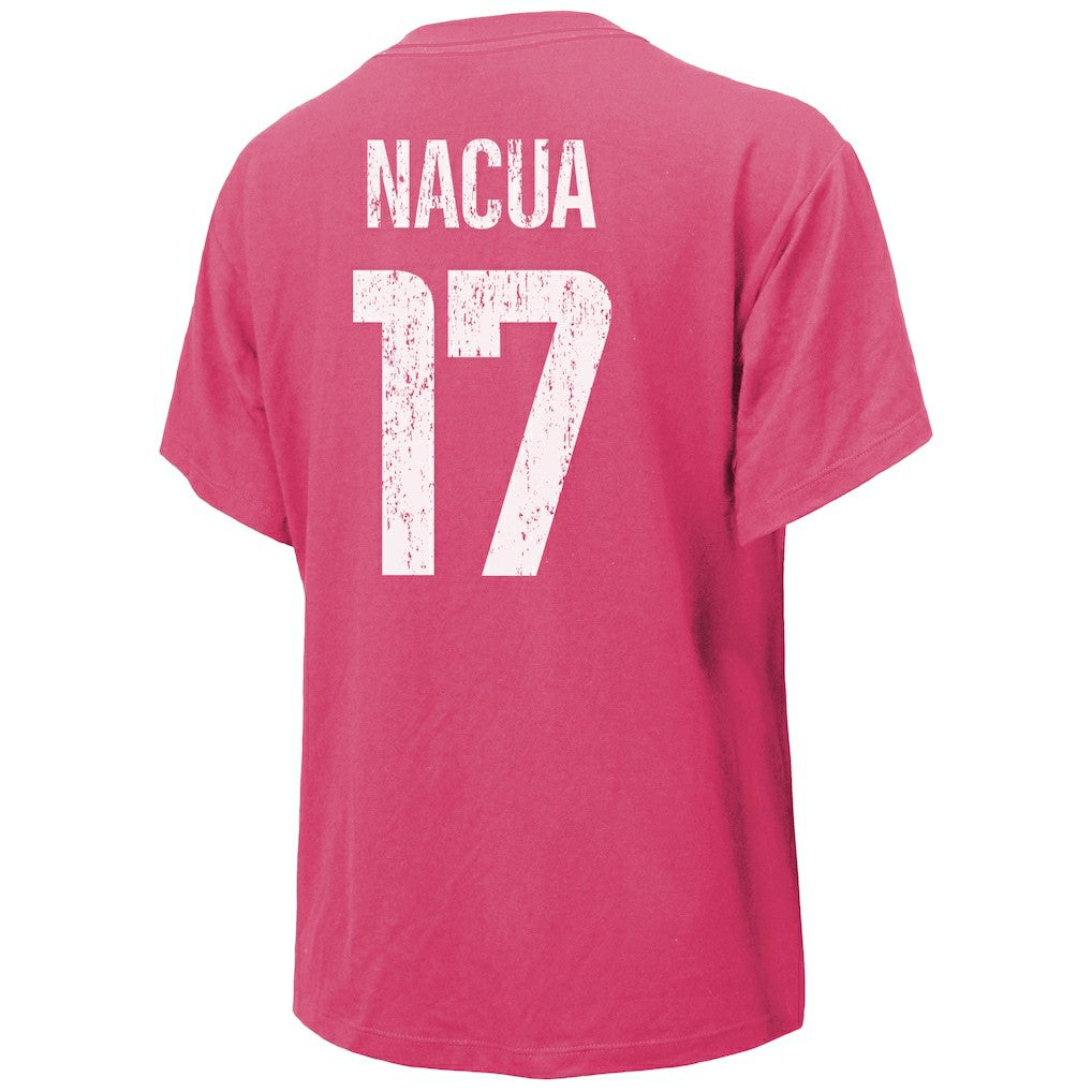 Puka Nacua Los Angeles Rams Majestic Threads Women's Name & Number T-Shirt - Pink - NFL