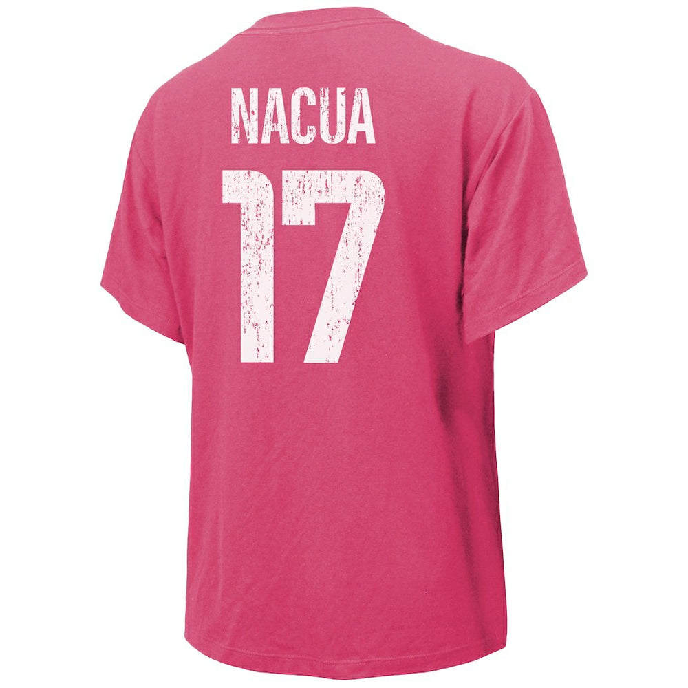 Puka Nacua Los Angeles Rams Majestic Threads Women's Name & Number T-Shirt - Pink - NFL