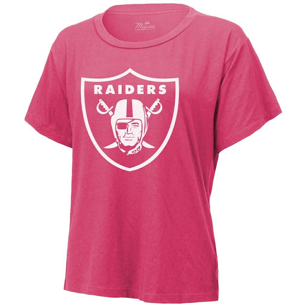 Maxx Crosby Las Vegas Raiders Majestic Threads Women's Name & Number T-Shirt - Pink - NFL
