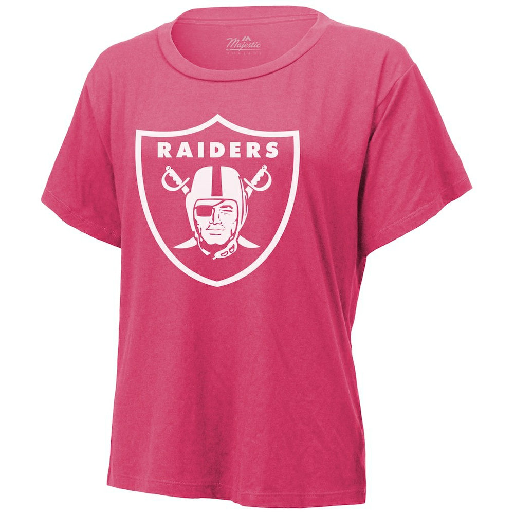 Maxx Crosby Las Vegas Raiders Majestic Threads Women's Name & Number T-Shirt - Pink - NFL