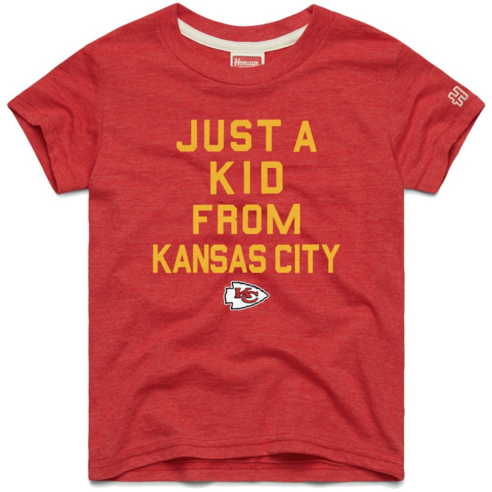 Kansas City Chiefs Homage Youth Just a Kid Tri-Blend T-Shirt - Red - NFL
