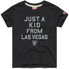 Las Vegas Raiders Homage Youth Just a Kid Tri-Blend T-Shirt - Black - NFL