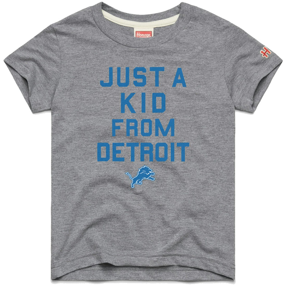 Detroit Lions Homage Youth Just a Kid Tri-Blend T-Shirt - Gray - NFL