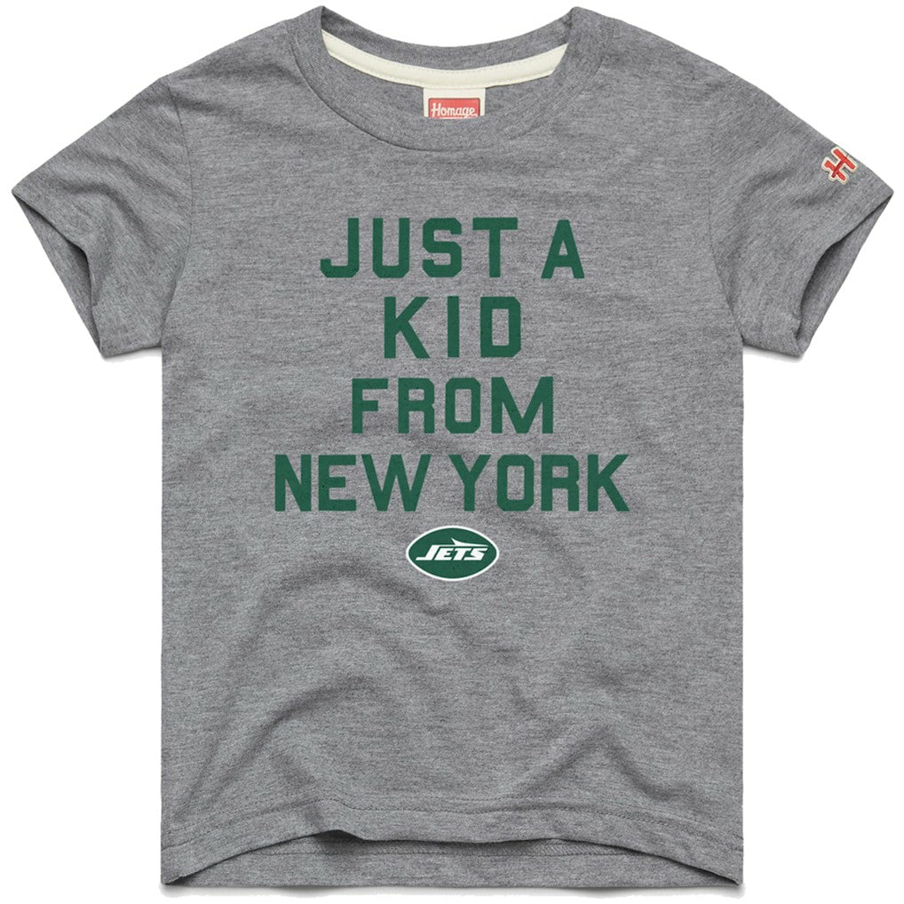 New York Jets Homage Youth Just a Kid Tri-Blend T-Shirt - Gray - NFL