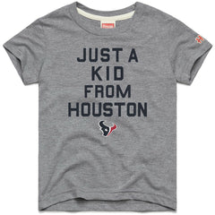 Houston Texans Homage Youth Just a Kid Tri-Blend T-Shirt - Gray - NFL