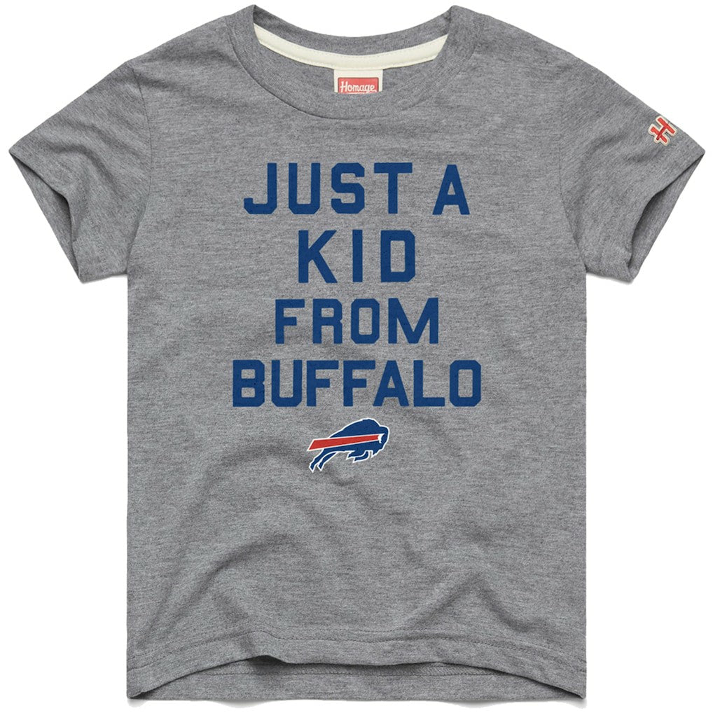 Buffalo Bills Homage Youth Just a Kid Tri-Blend T-Shirt - Gray - NFL