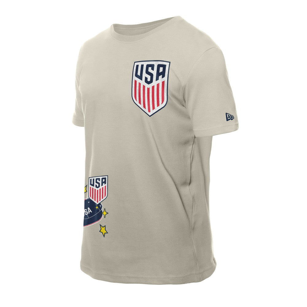 New Era - USMNT New Era Logo Select T-Shirt - Light Beige