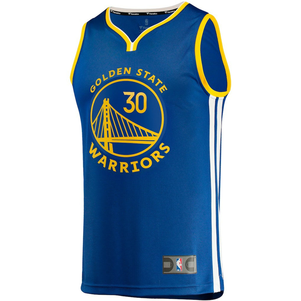 Fanatics Stephen Curry Golden State Warriors Fast Break Replica Jersey Icon Editi- Royal