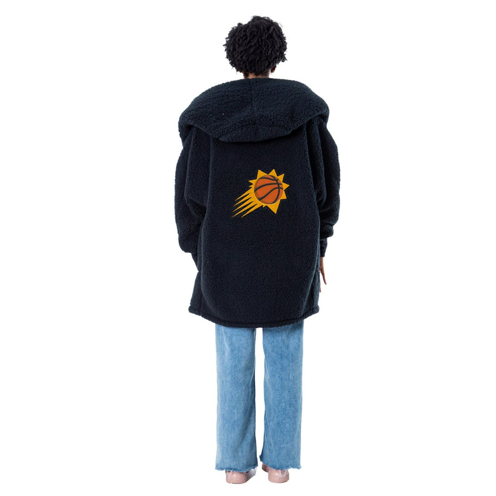 The Best Lounger in the World By Jill Martin Phoenix Suns Unisex Navy Oversized Open-Front Hoodie Sweater