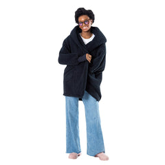 The Best Lounger in the World By Jill Martin Phoenix Suns Unisex Navy Oversized Open-Front Hoodie Sweater