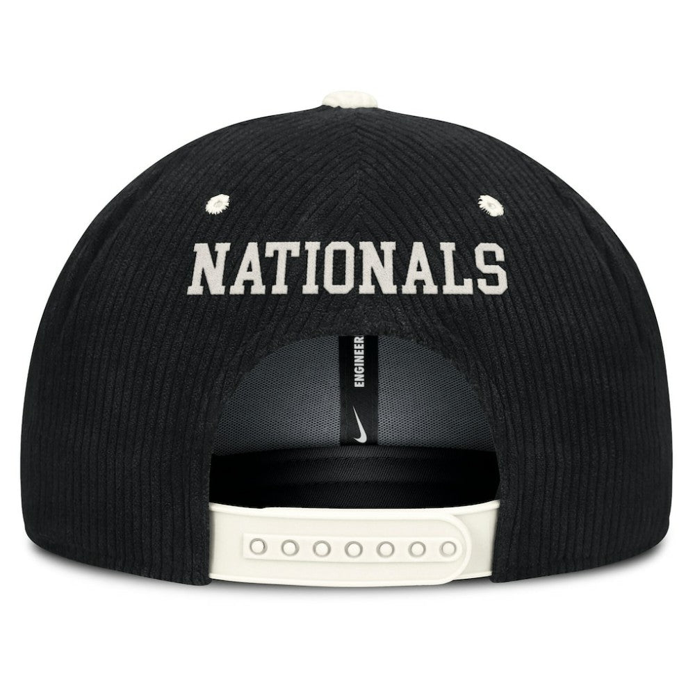 Washington Nationals Nike Pro Corduroy Structured Snapback Hat Sale