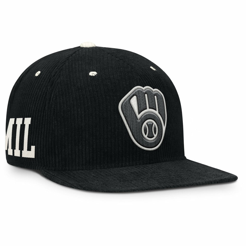 Milwaukee Brewers Nike Pro Corduroy Structured Snapback Hat Online