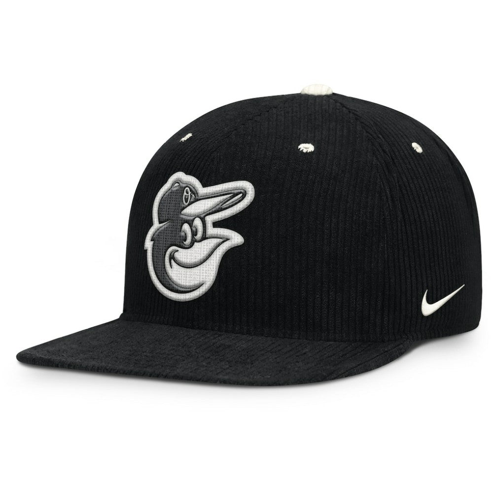 Baltimore Orioles Nike Pro Corduroy Structured Snapback Hat Discount