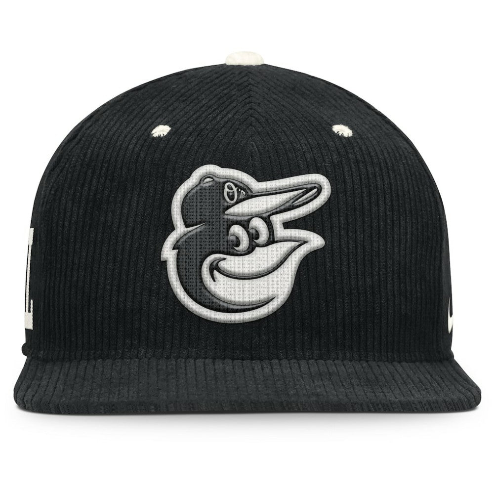 Baltimore Orioles Nike Pro Corduroy Structured Snapback Hat Discount