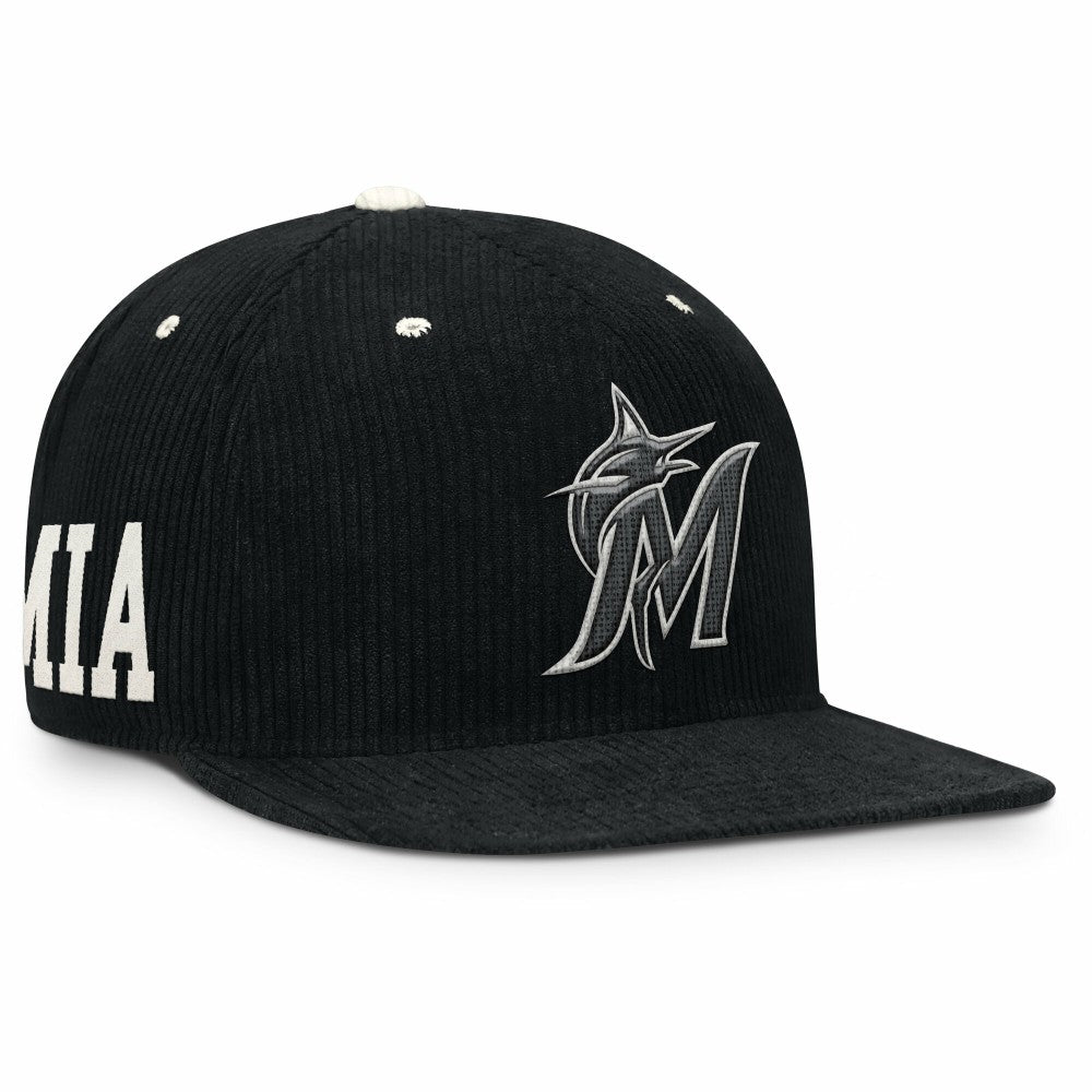 Miami Marlins Nike Pro Corduroy Structured Snapback Hat Online