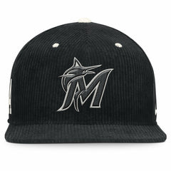 Miami Marlins Nike Pro Corduroy Structured Snapback Hat Online