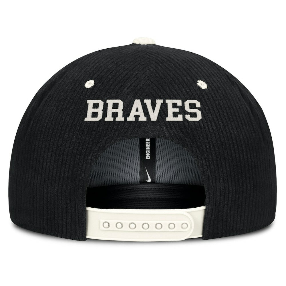 Atlanta Braves Nike Pro Corduroy Structured Snapback Hat Online