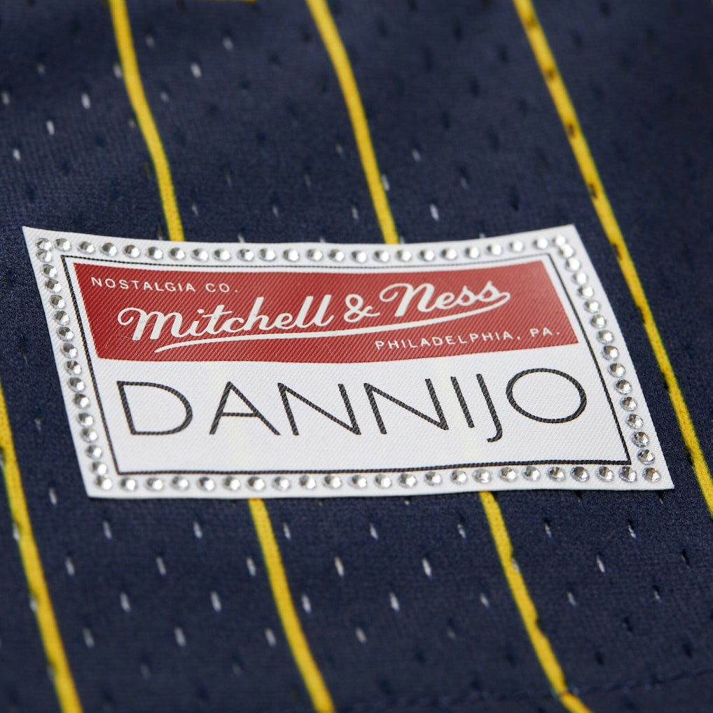 Mitchell & Ness Golden State Warriors x DANNIJO Women's Fashion Baseball Jersey Blue