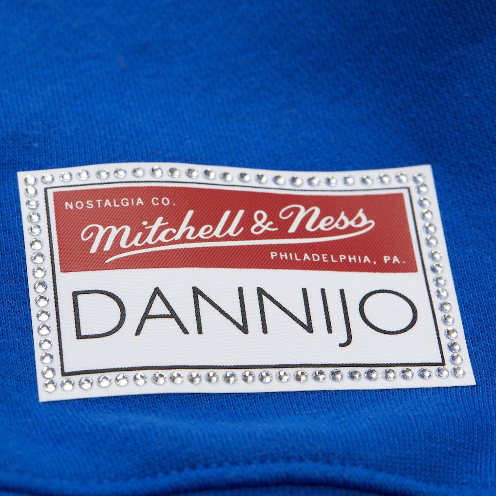 Mitchell & Ness Golden State Warriors x DANNIJO Women's Blocked Pullover Sweatshirt Gold/Royal