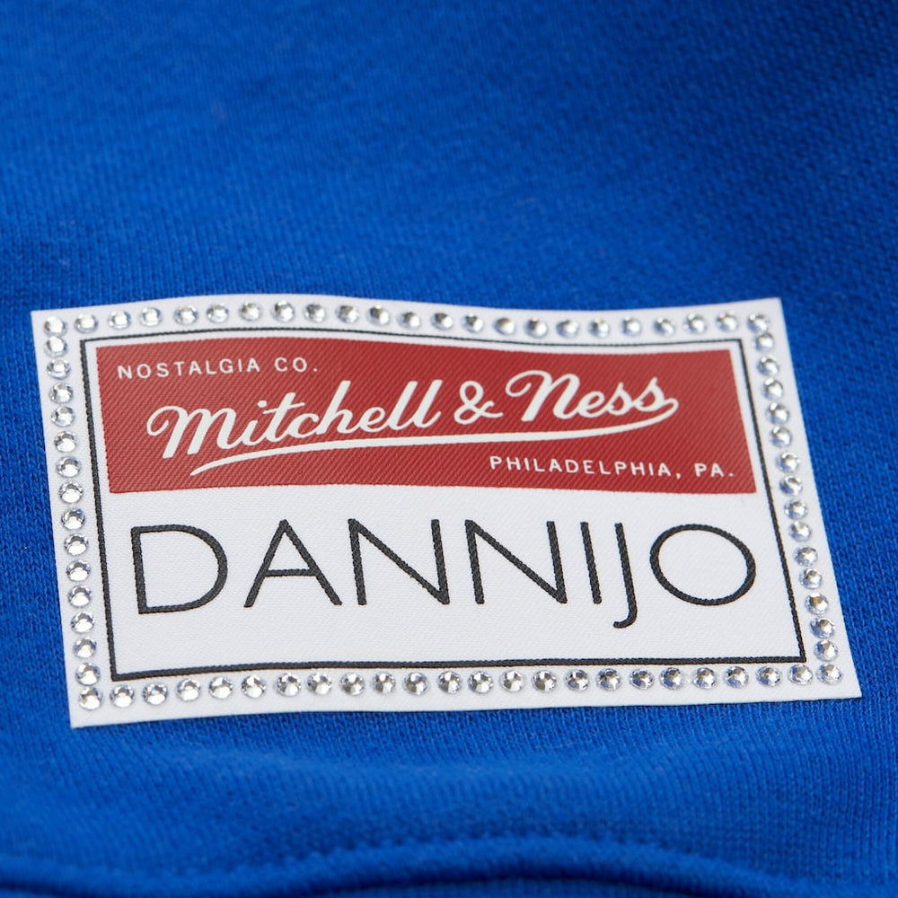 Mitchell & Ness Golden State Warriors x DANNIJO Women's Blocked Pullover Sweatshirt Gold/Royal